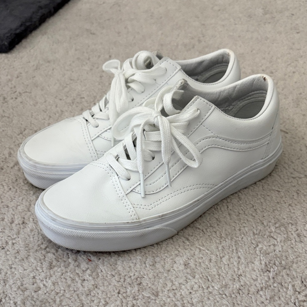 VANS Old Skool True White - Leather